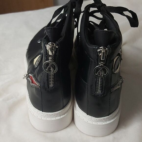 Wishbone Collection Leather Hightops Size 9 - Picture 4 of 10